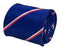royal blue tie with red and white stripes